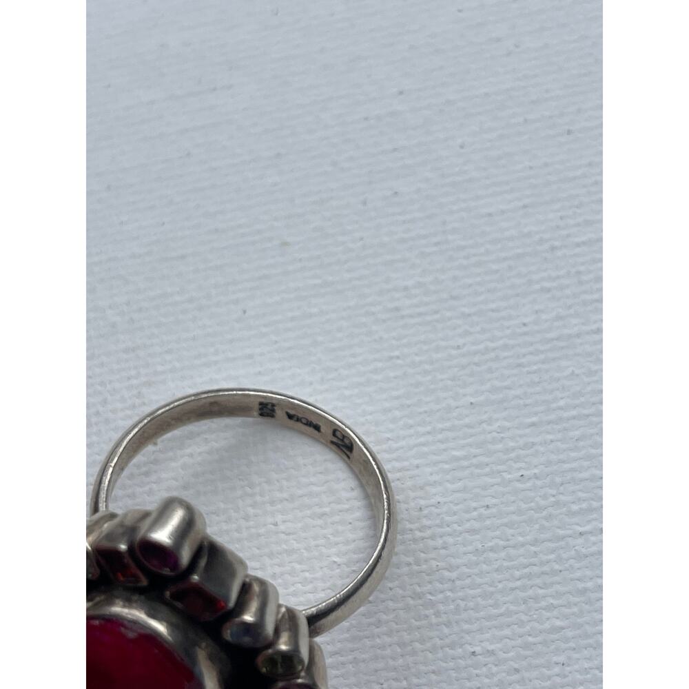 Nicky Butler Signed Ruby Multi Gemstone Ring - St… - image 6